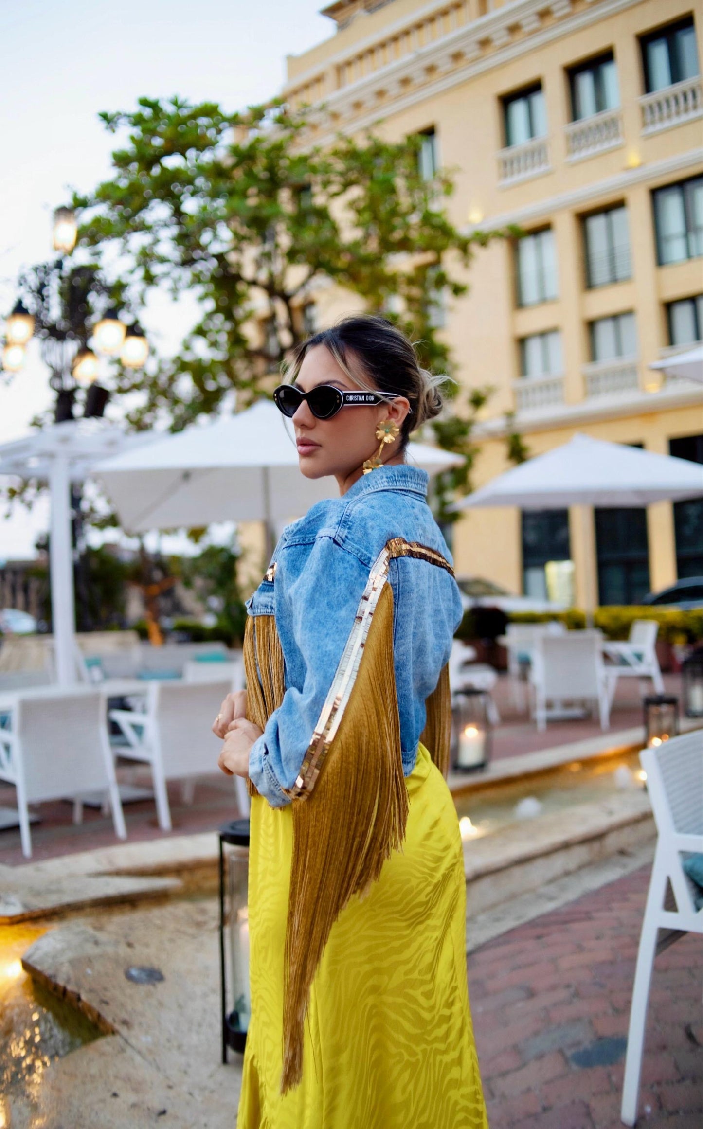Chaqueta celeste