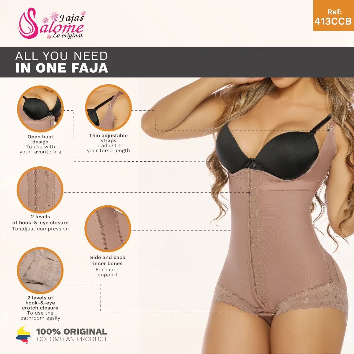 Fajas Salome FAJASSALOME-413-CCB