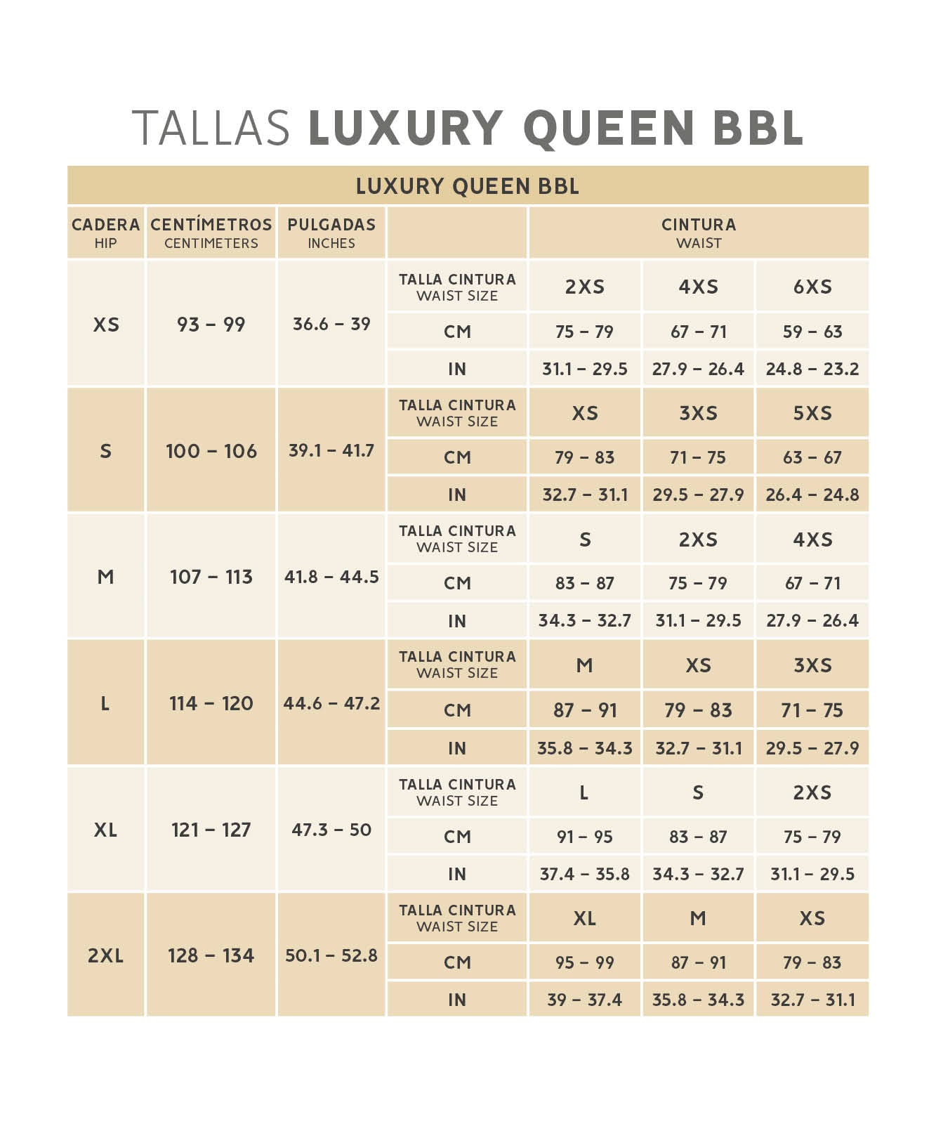 Fajas para caderas anchas - Luxury Queen ( Ref. LuxBBL-013 | Ref. LuxBBL-213 )