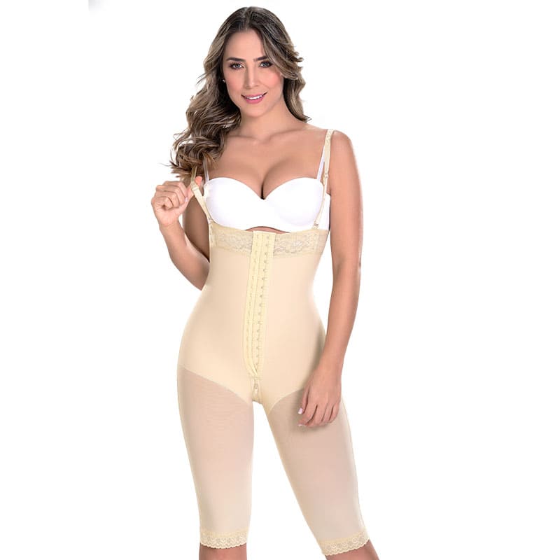 SILICONE STRAPLESS KNEE-LENGTH FAJA F0076 (6757412995248)