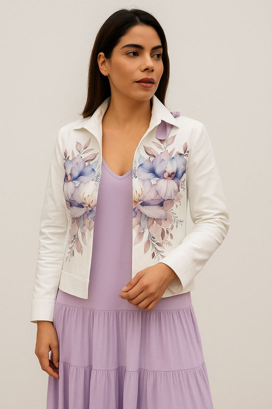 Colombian Linen Blossom Jacket