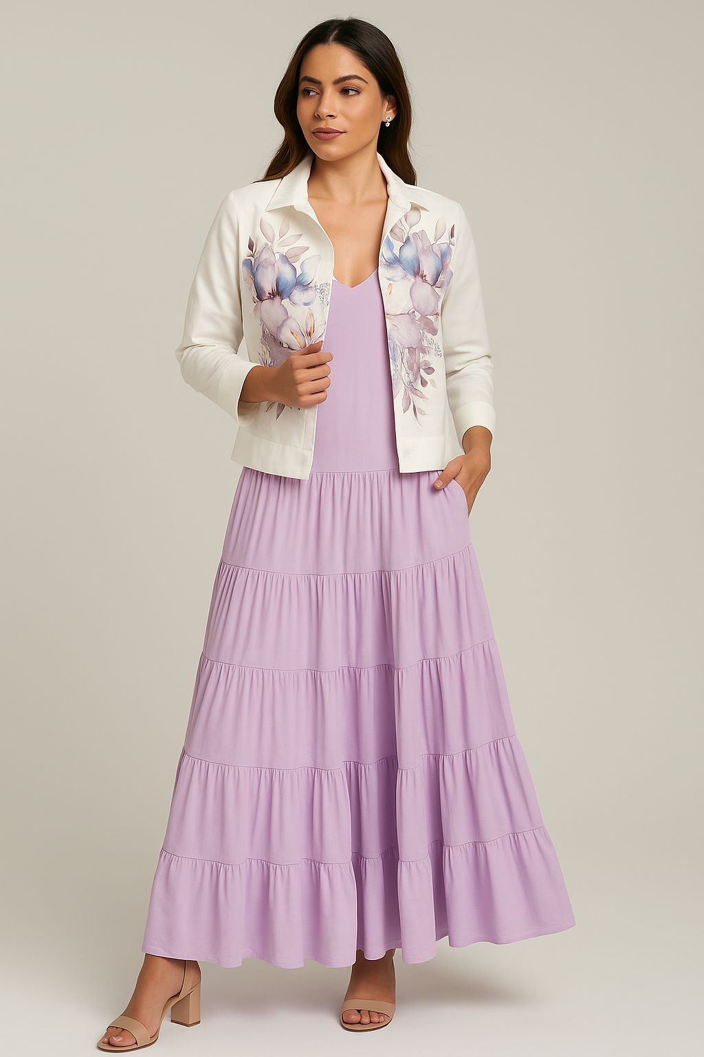 Colombian Linen Blossom Jacket