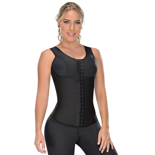 LATEX VEST WITH COVERED BACK AND BRA FL0550 (6757413617840)