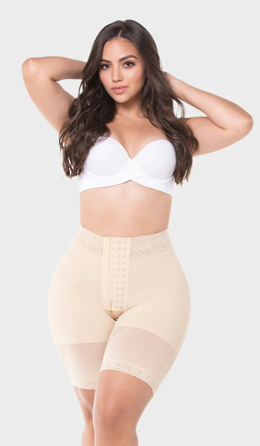 Fajas MYD -  Short tipo reloj de arena con abrochadura - REF STA 00428