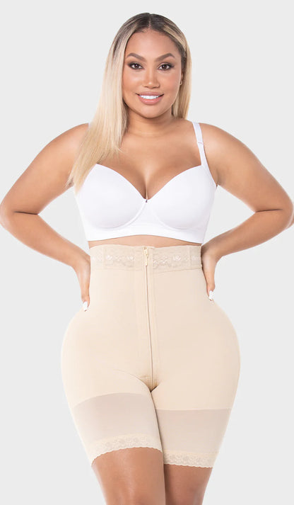 Fajas MYD - Short tipo reloj de arena con cierre - REF SXA00728